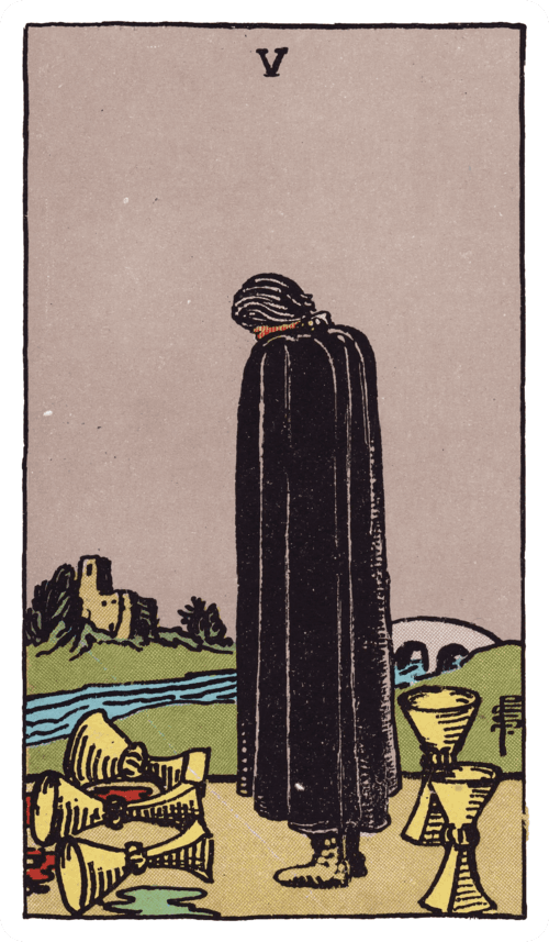 Five of Cups tarot card