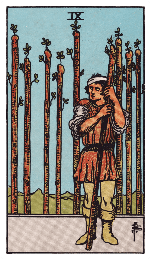 Nine of Wands tarot card