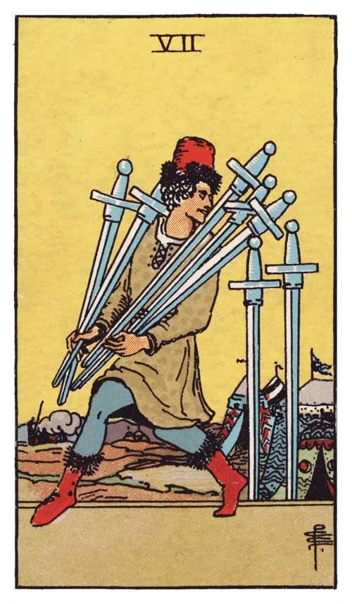 Seven of Swords tarot card