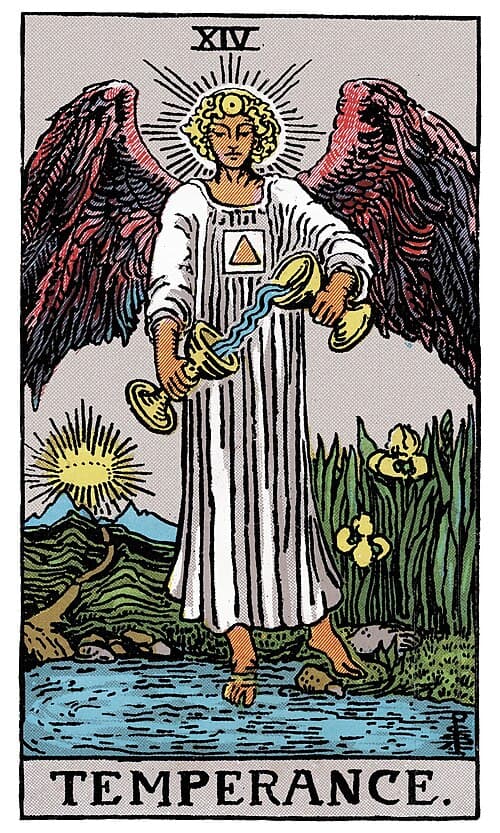 Temperance tarot card