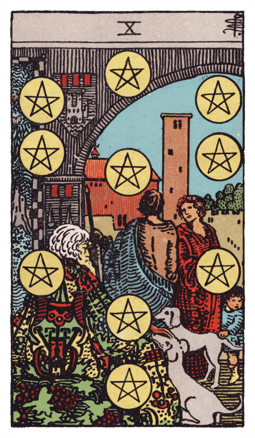 Ten of Pentacles tarot card