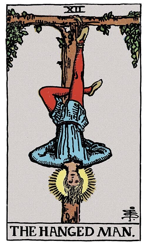 The Hanged Man tarot card