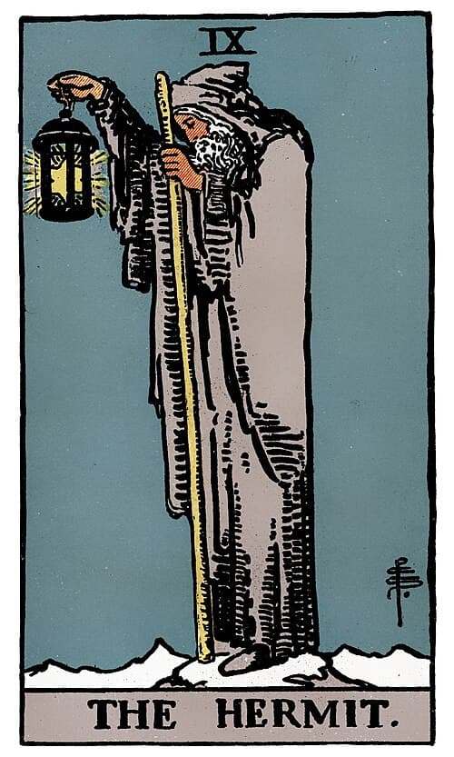 The Hermit tarot card