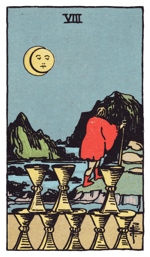 Eight of Cups tarot card