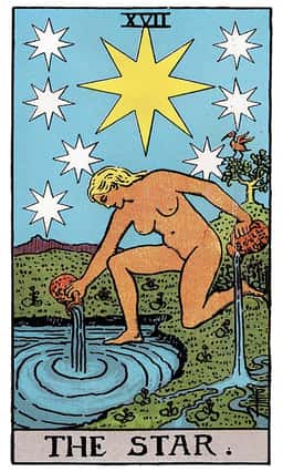 The Star tarot card (reversed)